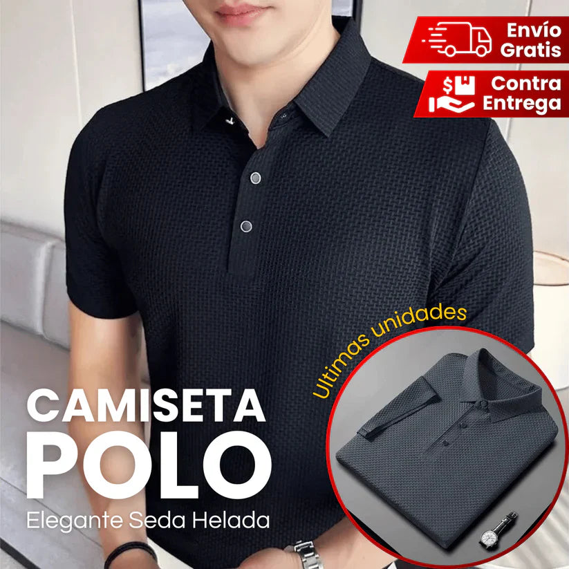 CAMISETA POLO SEDA HELADA