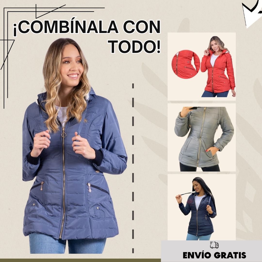 Chaqueta Impermeable con Interior de Tela Ovejera