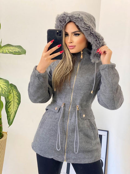 Chaqueta Impermeable con Interior de Tela Ovejera