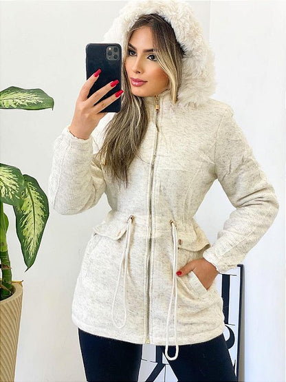 Chaqueta Impermeable con Interior de Tela Ovejera